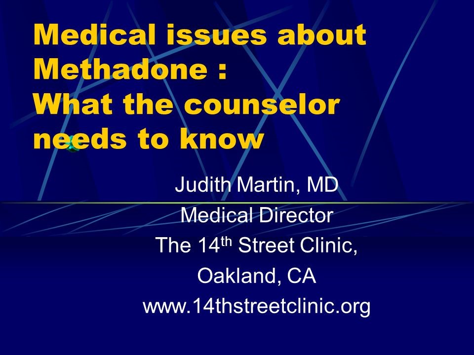 methadone effect Manchester TN